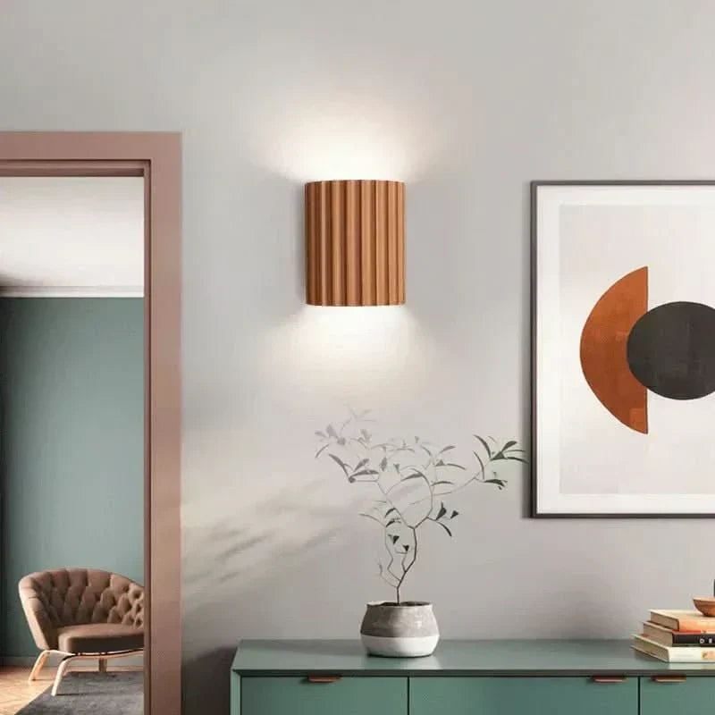 LumaNest Ambient LED Wall Light With Resin For Bedrooms