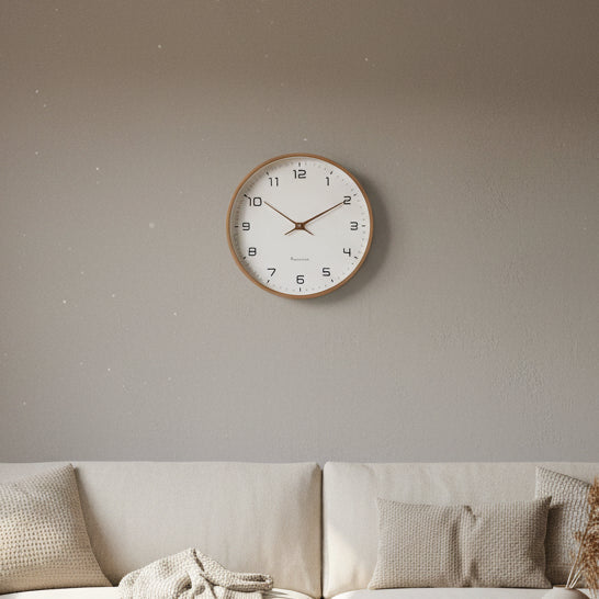 Reloj de Pared ArborLux de Movimiento Silencioso para Hogares Modernos