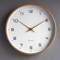 Reloj de madera Solwood silencioso con diseño nórdico clásico para hogares modernos