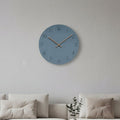 Reloj de Pared Silencioso Aurora con Acabado en Vetado Natural de Madera para Interiores Modernos