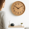 Wooden Clock With Quiet Minimalist Design for Calm Home Decor Lovers