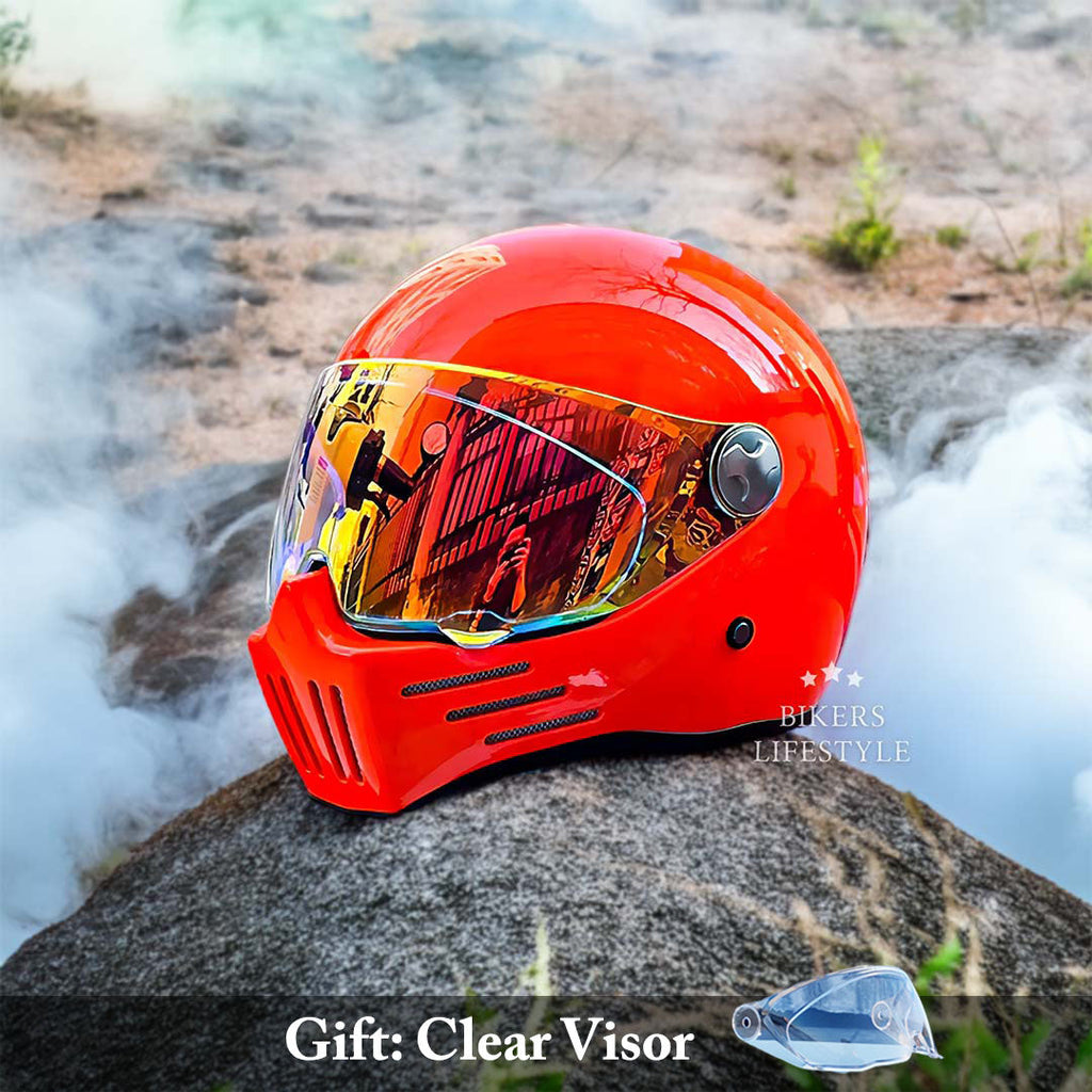 Crimson Visor Cruiser Helmet With Full Face DOT And ECE Approval