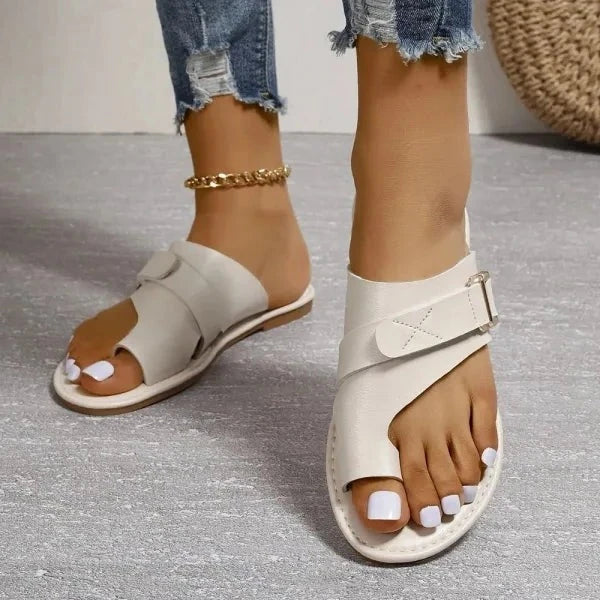 Women's Orthopedic Hallux Valgus Correction Leather Sandals