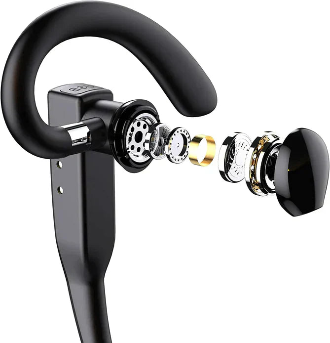 Trucker Dual Microphone Wireless Bluetooth 5.1 Earphones And Headset For Calls