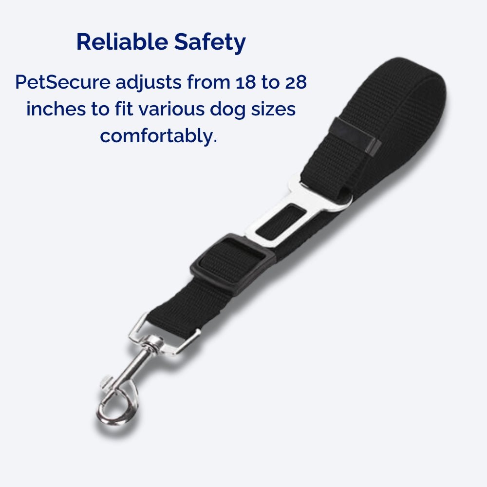PetSecure justerbart bilsele til hunde – sikker rejse