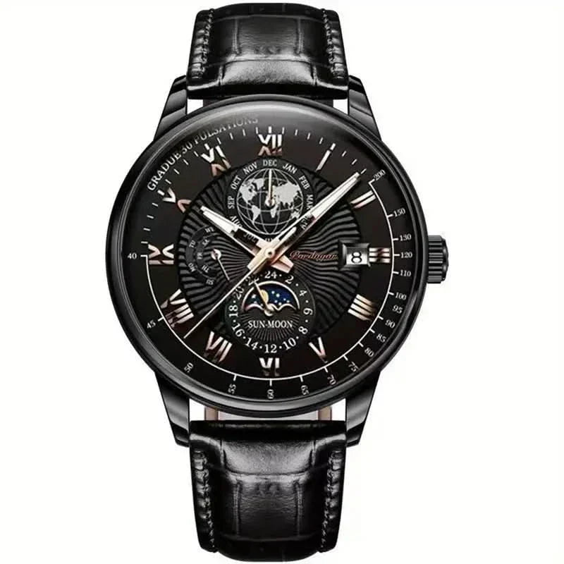 Mechanical Men’s Luxury Watch with Moonphase
