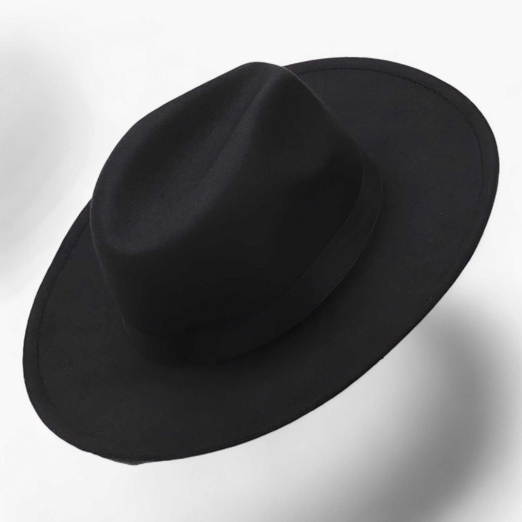 Unisex Fedora Hat Wide Brim In Vintage Wool For Winter