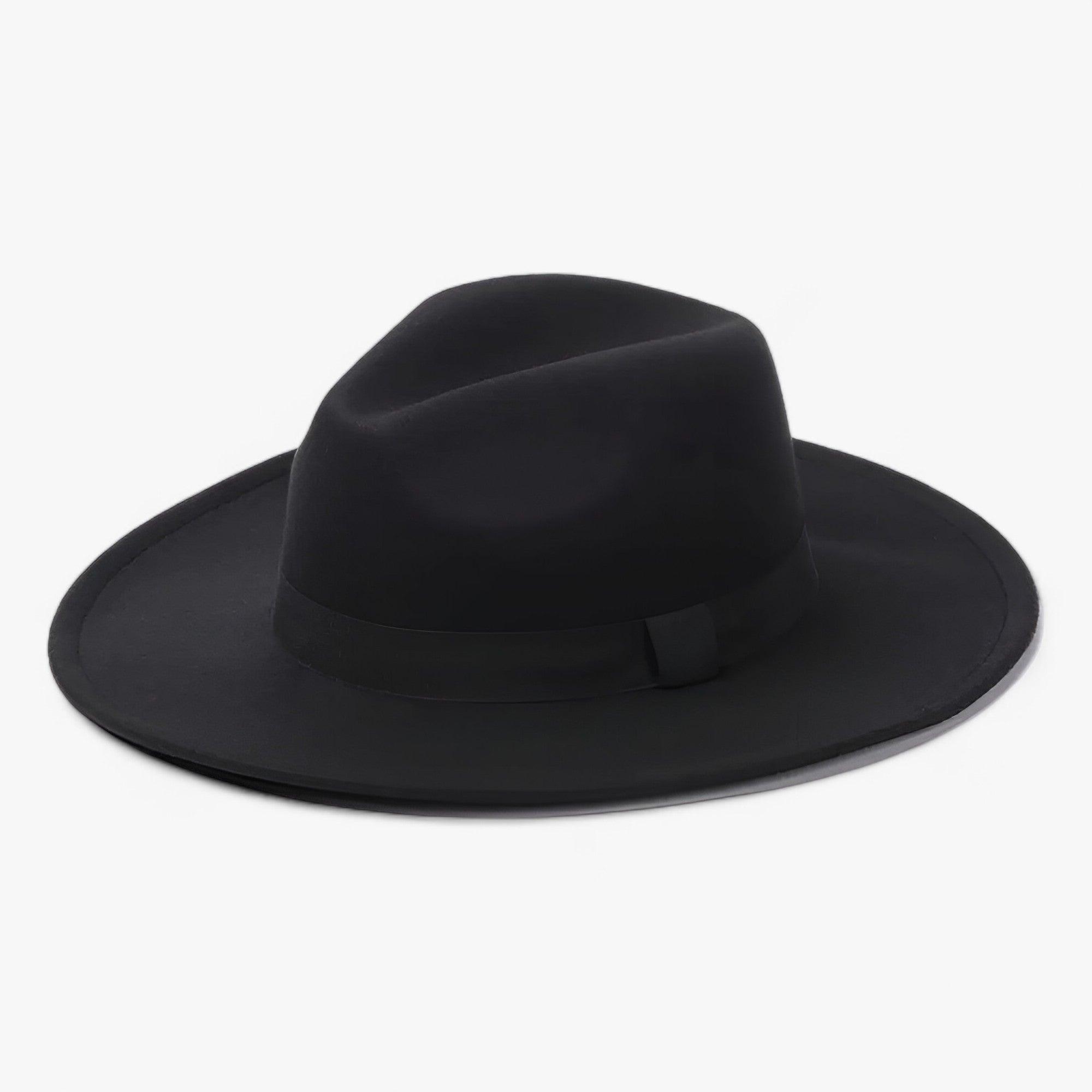 Unisex Fedora Hat Wide Brim In Vintage Wool For Winter