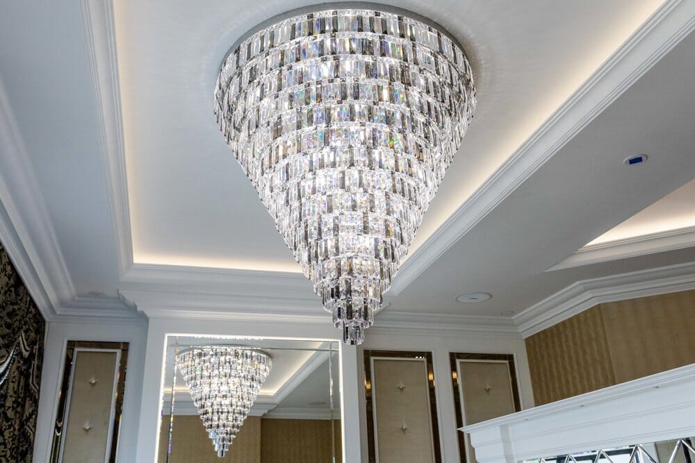 LumaLuxe Kristallen Kroonluchter XL Weelderige Plafondlamp