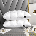 Almohada con plumón de ganso para comodidad suave y soporte equilibrado