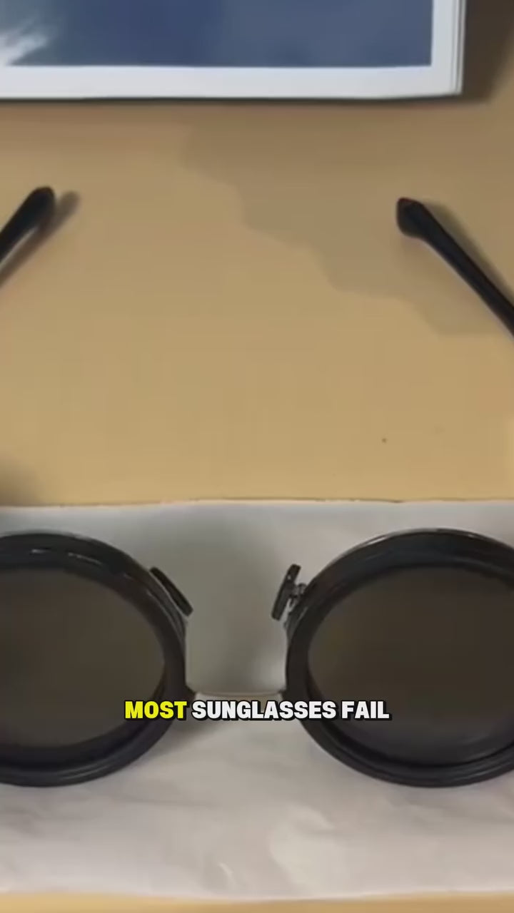 Gafas de sol negras AstraView con filtro de nueve niveles y ajuste ajustable
