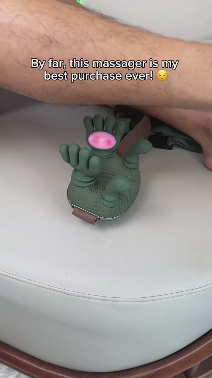 Masajeador PulseFlex para manos y muñecas con batería recargable por USB y calor