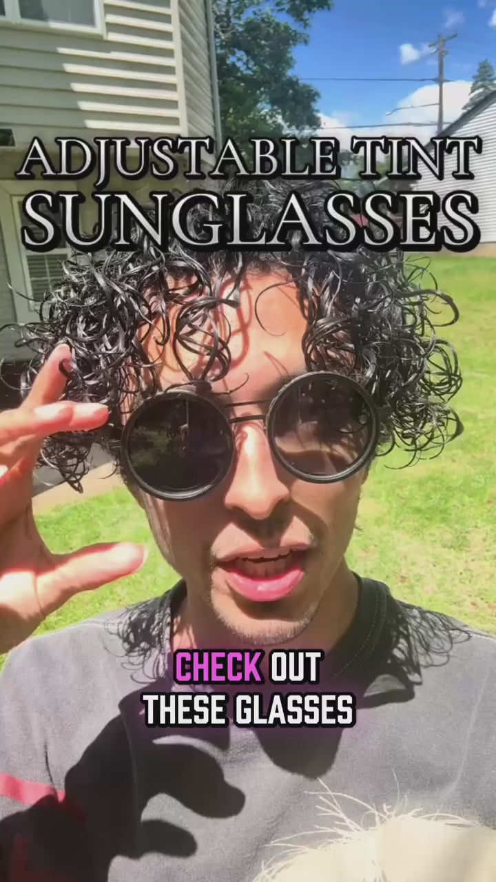 Gafas de sol negras AstraView con filtro de nueve niveles y ajuste ajustable