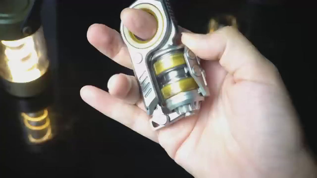 CalmSpin rustfritt stål EDC fidget-leke for fokus og stressavlastning