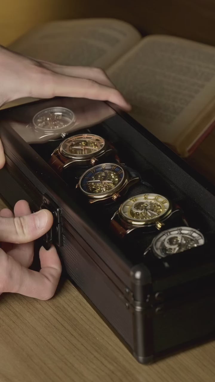 Reloj de acero inoxidable AuroraForge con esfera automática de 40 mm edición