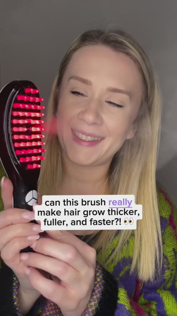 Red Light and Blue Light Therapy Hair Brush for Daily Scalp Care