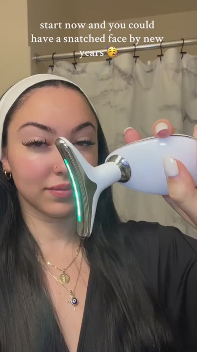 نظام لومينا نوفا المنزلي لنحت الوجه بتقنية LED 7 في 1 برو ديلوكس