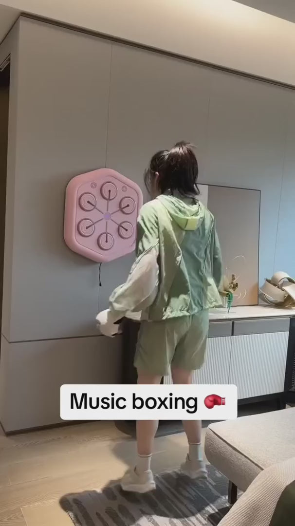 Sistema de Boxeo Rítmico para Entrenamiento en Casa con Guantes