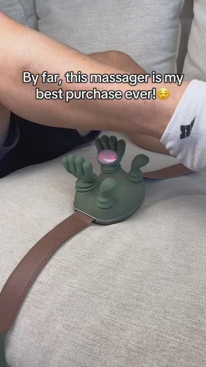 Masajeador PulseFlex para manos y muñecas con batería recargable por USB y calor