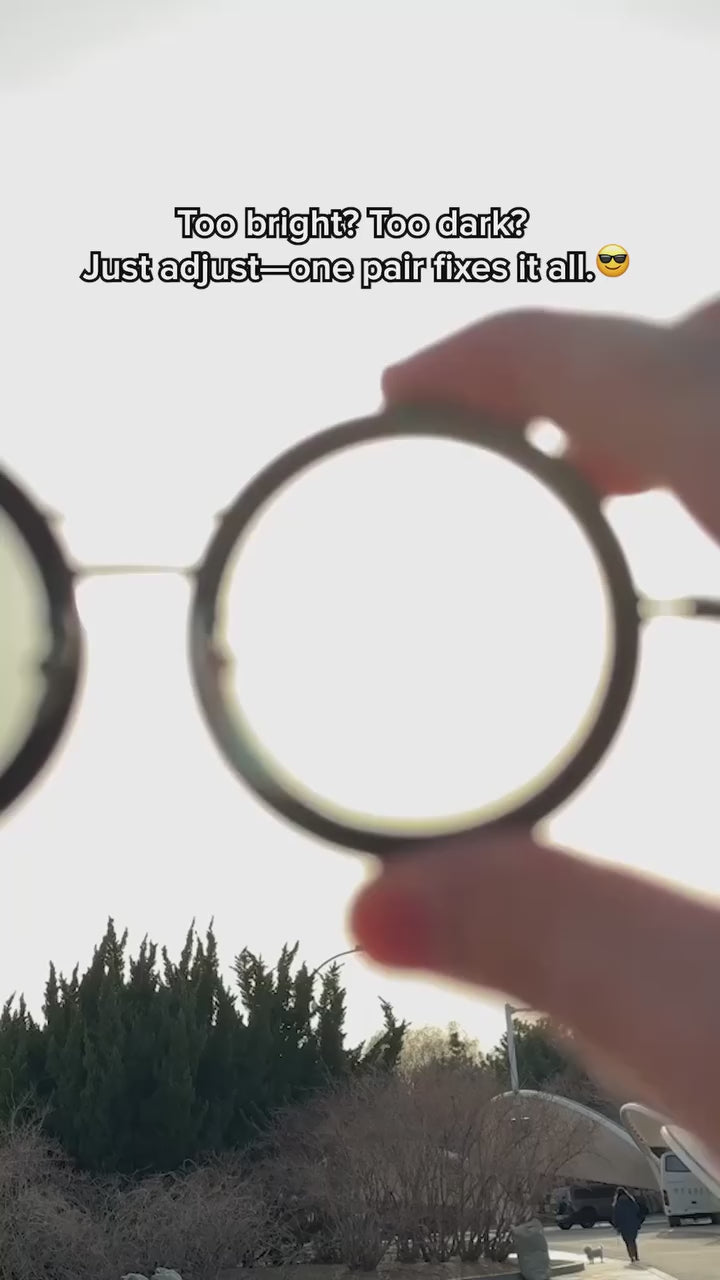 Gafas de sol negras AstraView con filtro de nueve niveles y ajuste ajustable