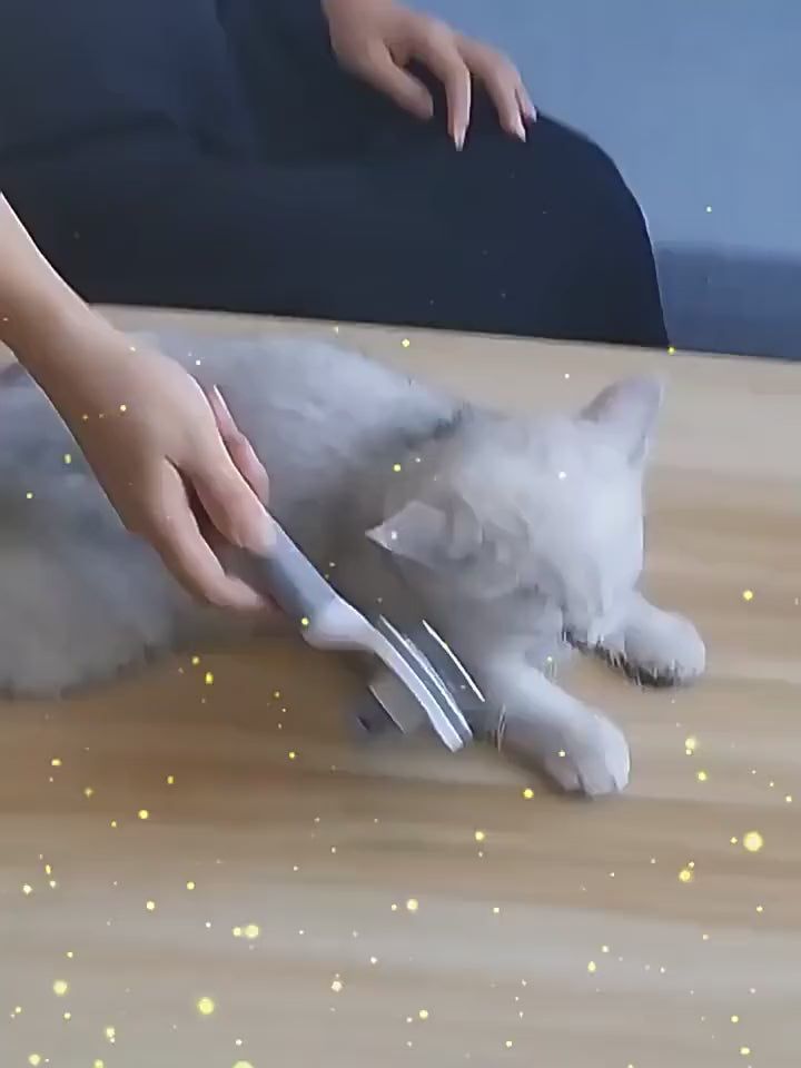 PawEase Hair Removal Massage Grooming Brush For Cats And Dogs