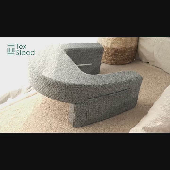 כרית קריאה גדולה במיוחד CozyNest עם תמיכה בזרוע למשחקים ולעבודה