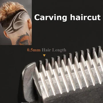 Gold Cordless Hair Clippers For Men Professional Grooming Kit