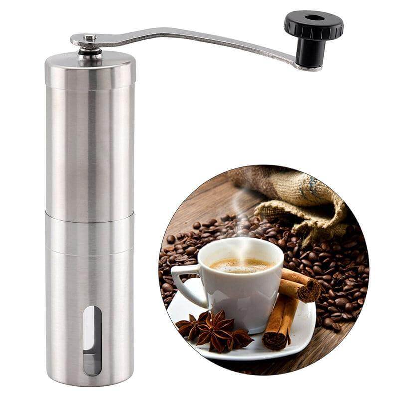 Vintage Wooden Hand Crank Coffee Grinder For Freshly Ground Coffee