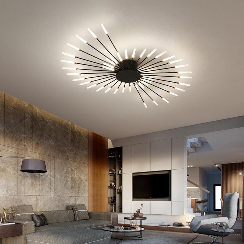 Lampa wisząca LumaSpike w stylu różdżki do nowoczesnych pomieszczeń