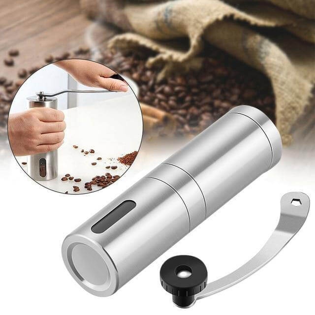 Vintage Wooden Hand Crank Coffee Grinder For Freshly Ground Coffee