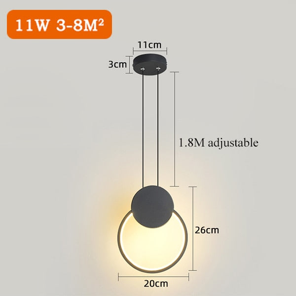 Virela keukenhanglamp in modern minimalistisch ijzer
