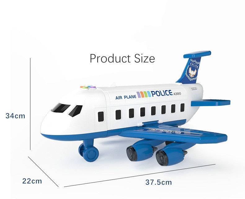 Set de juego de avión SkyExplorer para niños, kit de construcción y juego de roles de 20 piezas