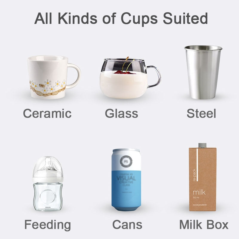Nova Slim Ceramic Mug Warmer With Tempered Glass For Desk Use