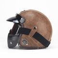 Open Face Helmet Goggle Mask for Classic Riders and Retro Enthusiasts