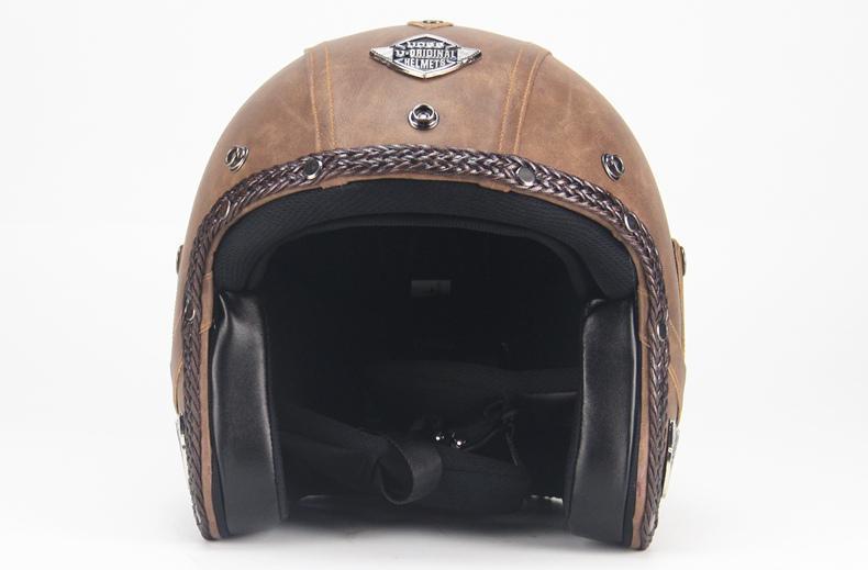 Open Face Helmet Goggle Mask for Classic Riders and Retro Enthusiasts