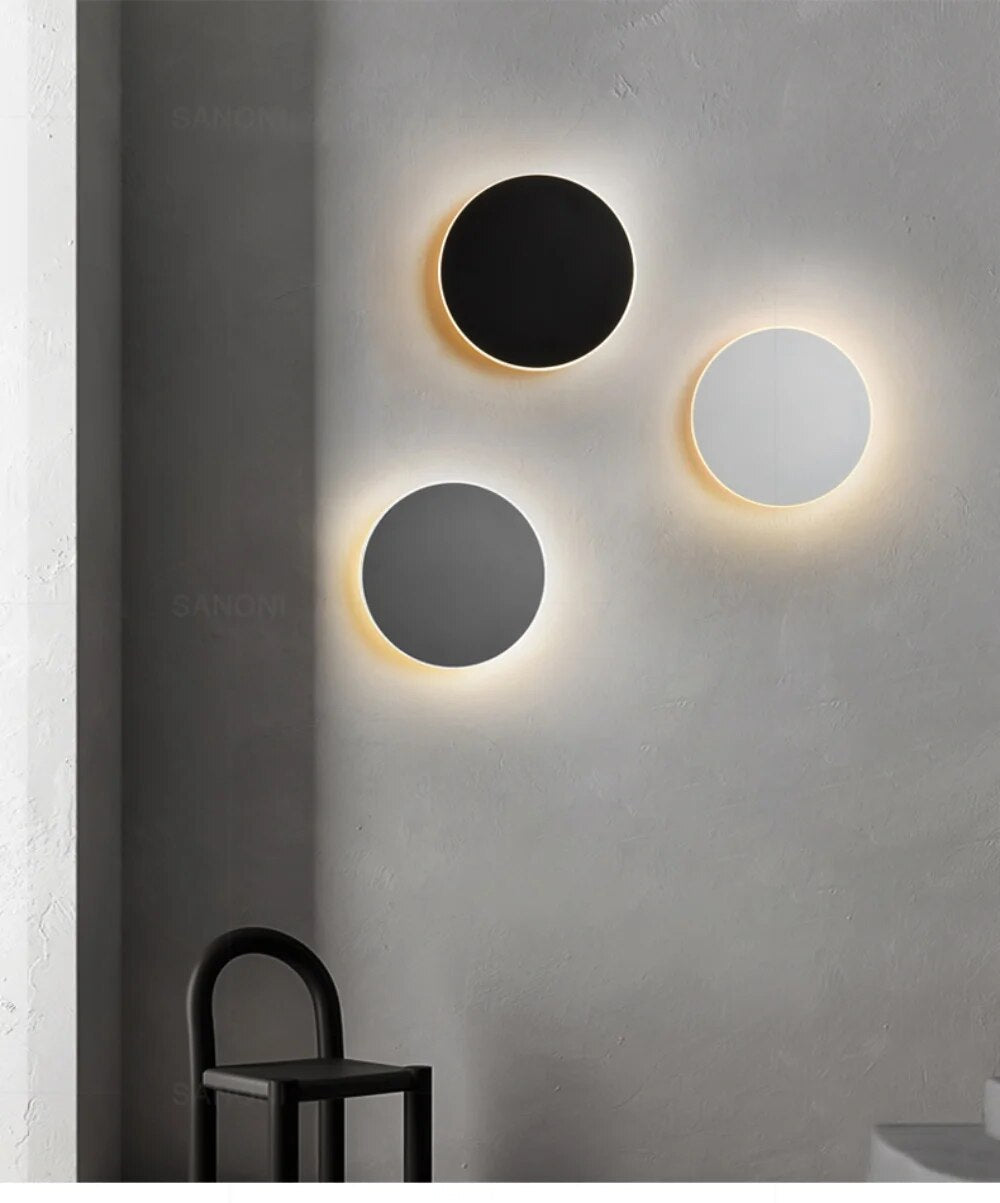 Applique murale LED circulaire dégageant une élégance moderne pour les maisons contemporaines