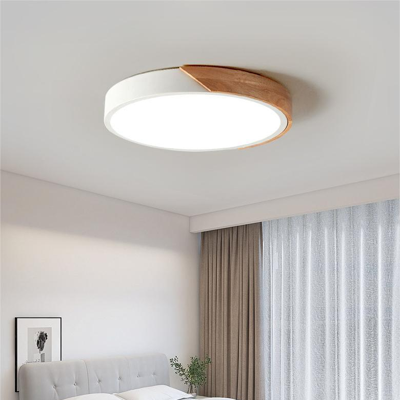 Lámpara de techo LED escandinava con iluminación suave para dormitorios o espacios de trabajo