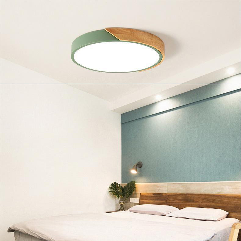 Lámpara de techo LED escandinava con iluminación suave para dormitorios o espacios de trabajo