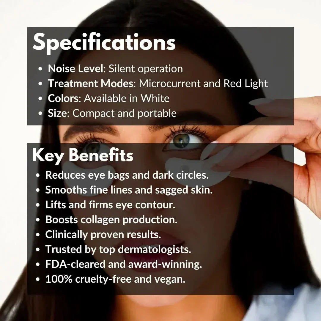 Lumina Eye Pods Luz Roja con Tratamiento Ocular de Microcorriente para Líneas Finas y Hinchazón