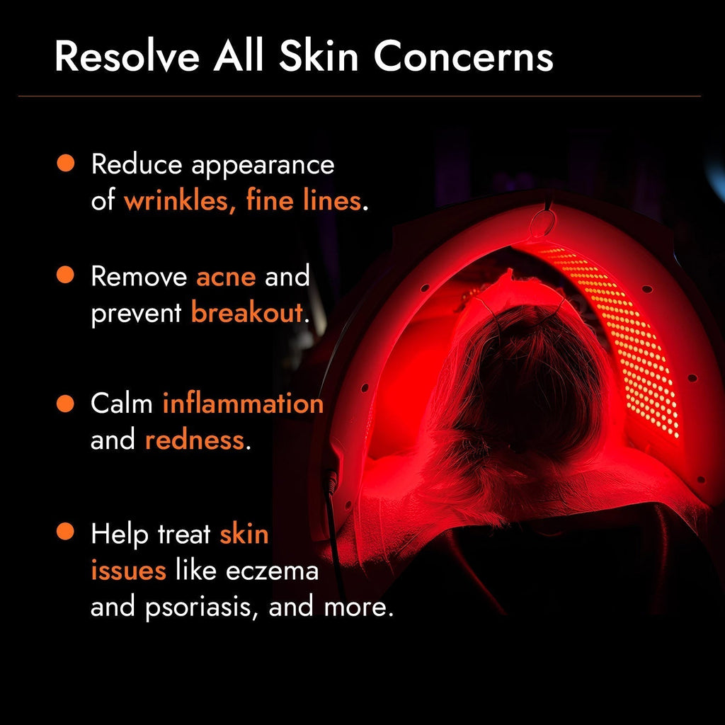 Face And Body Skin Care With Multicolor LED Light For Smoothing And Texture