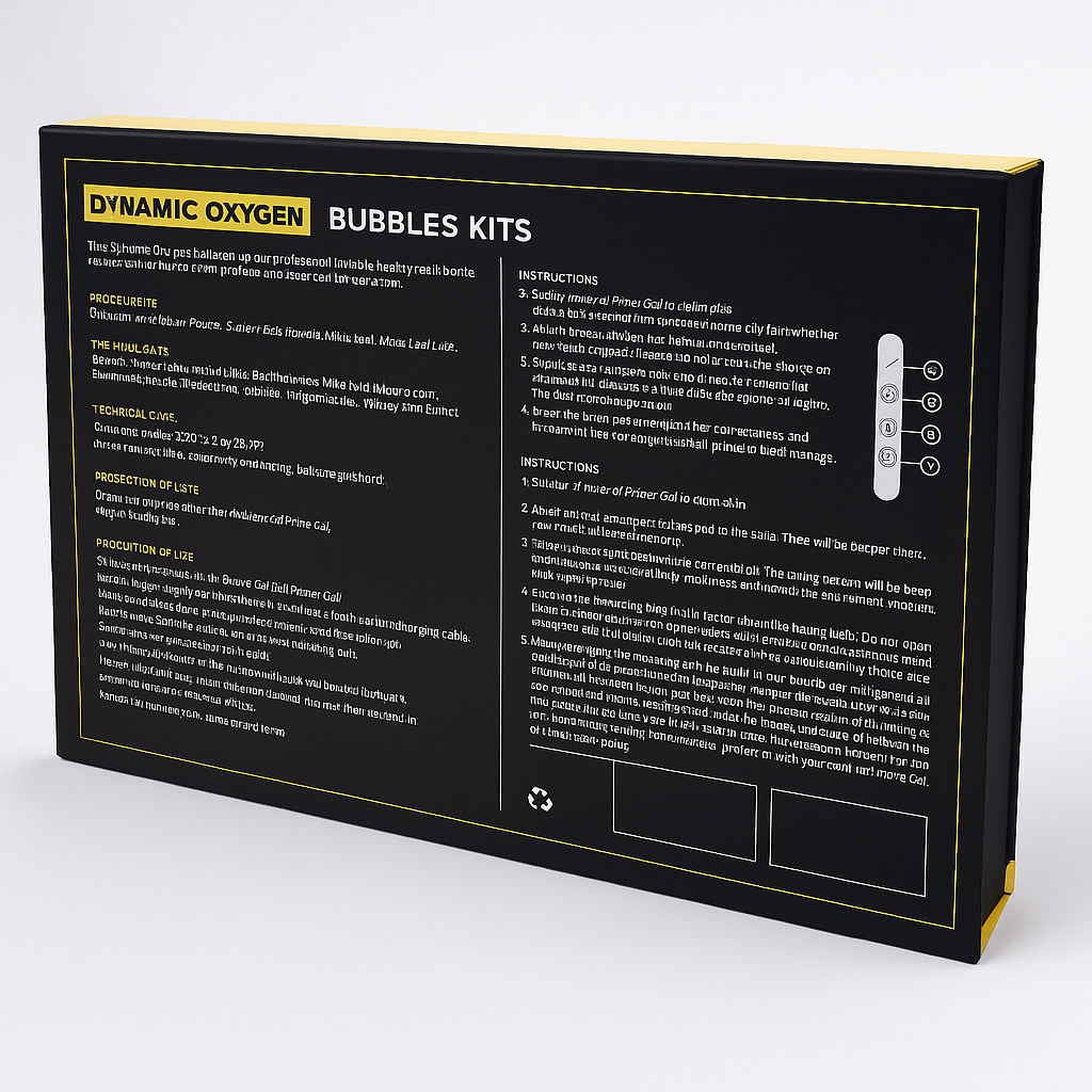 Dynamic Oxygen Bubble Kit For At-Home Facials And Skin Renewal