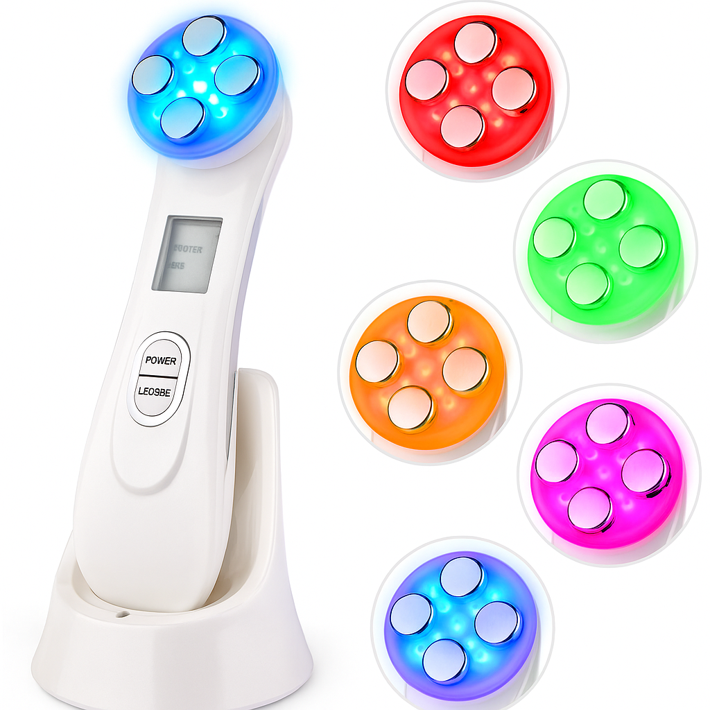 Système de rajeunissement facial RF cinq-en-un pour le raffermissement de la peau à domicile
