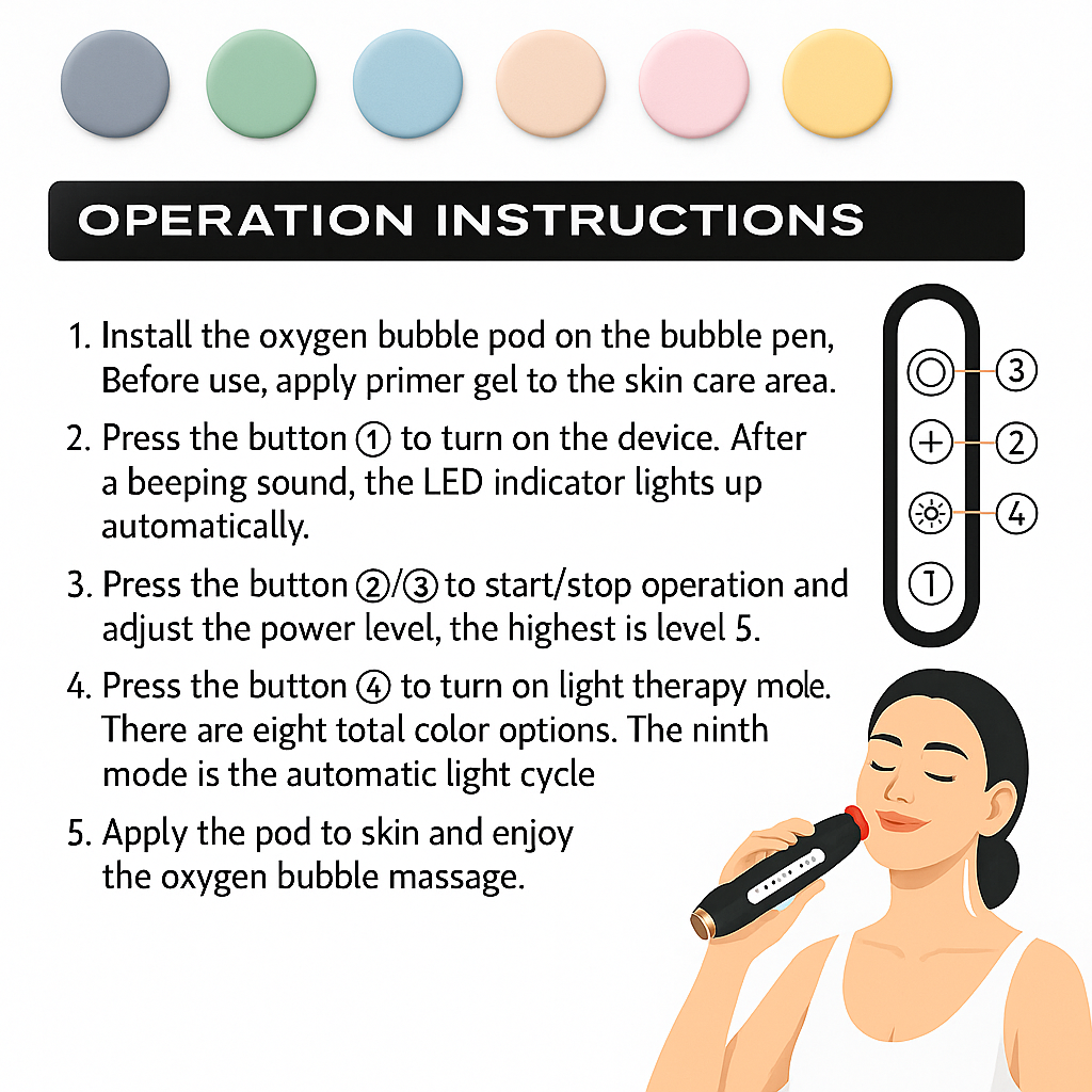 Dynamic Oxygen Bubble Kit For At-Home Facials And Skin Renewal