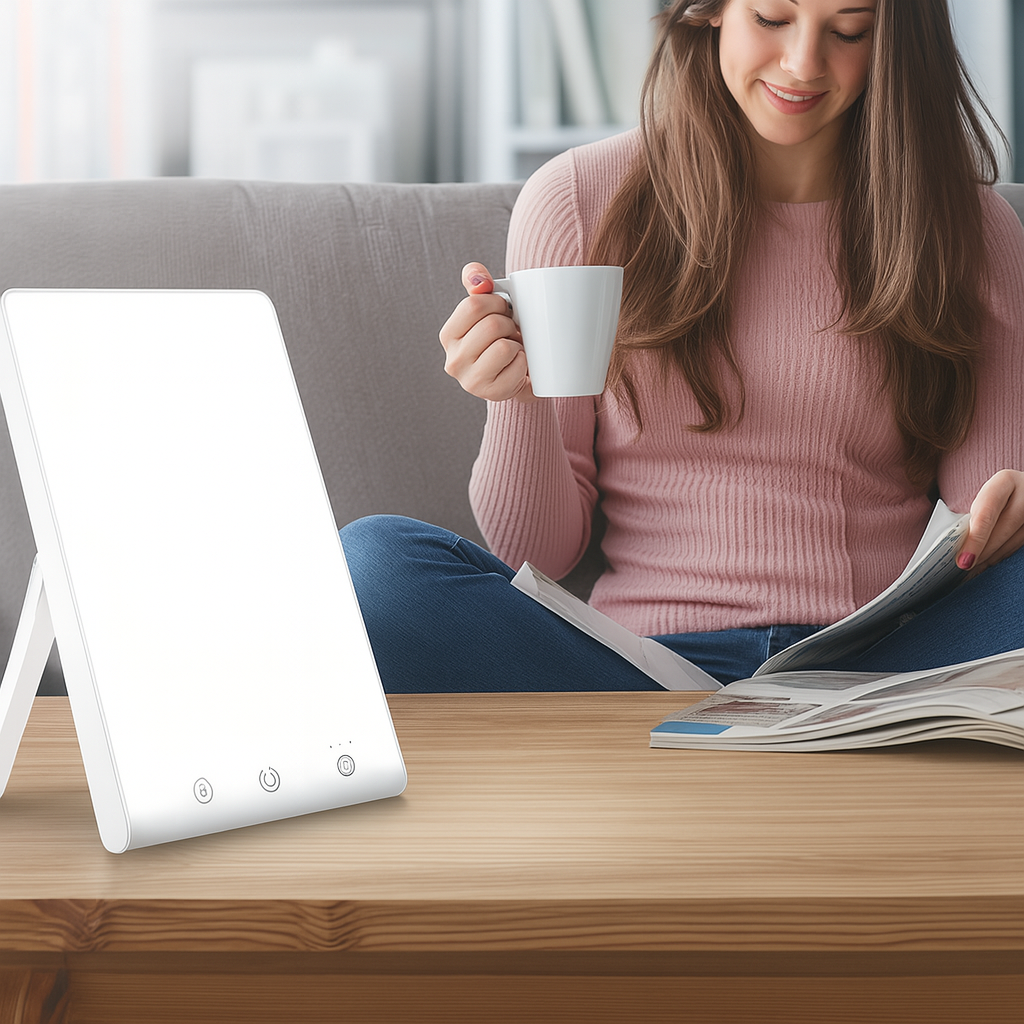Světelná terapie BrightMind s intenzitou 35 000 lux a rozsahem 3000K až 6500K