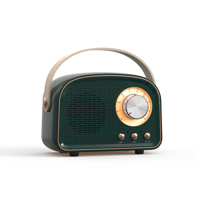 Retro kulatý reproduktor s Bluetooth a vintage stylem | Atiets