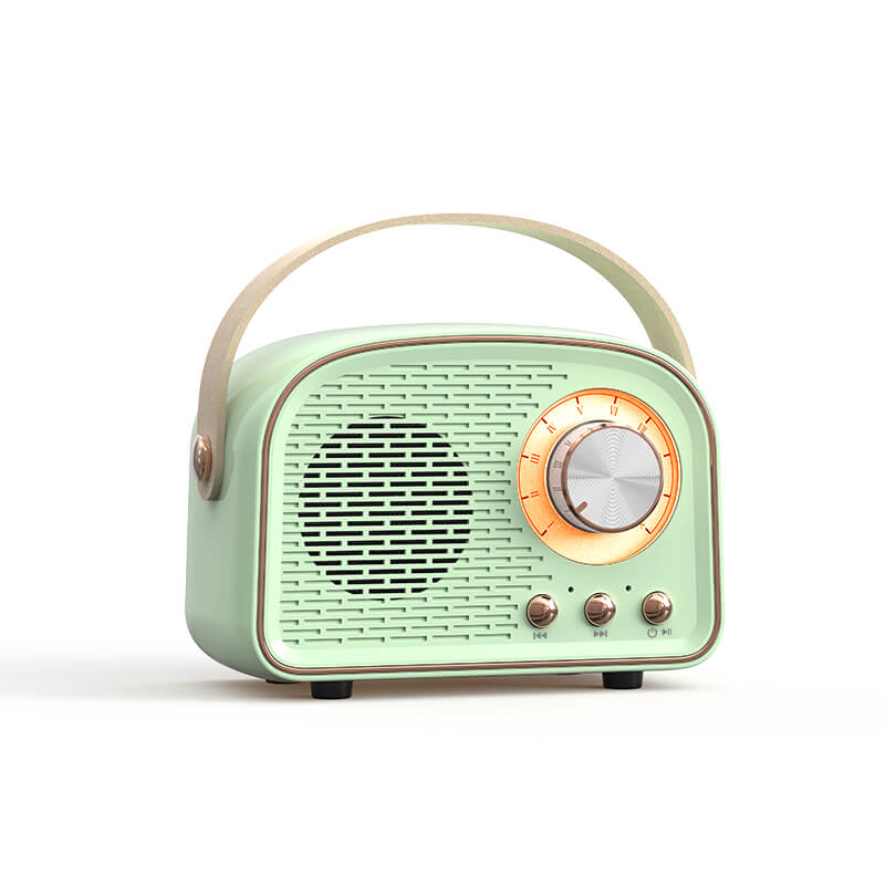 Retro kulatý reproduktor s Bluetooth a vintage stylem | Atiets