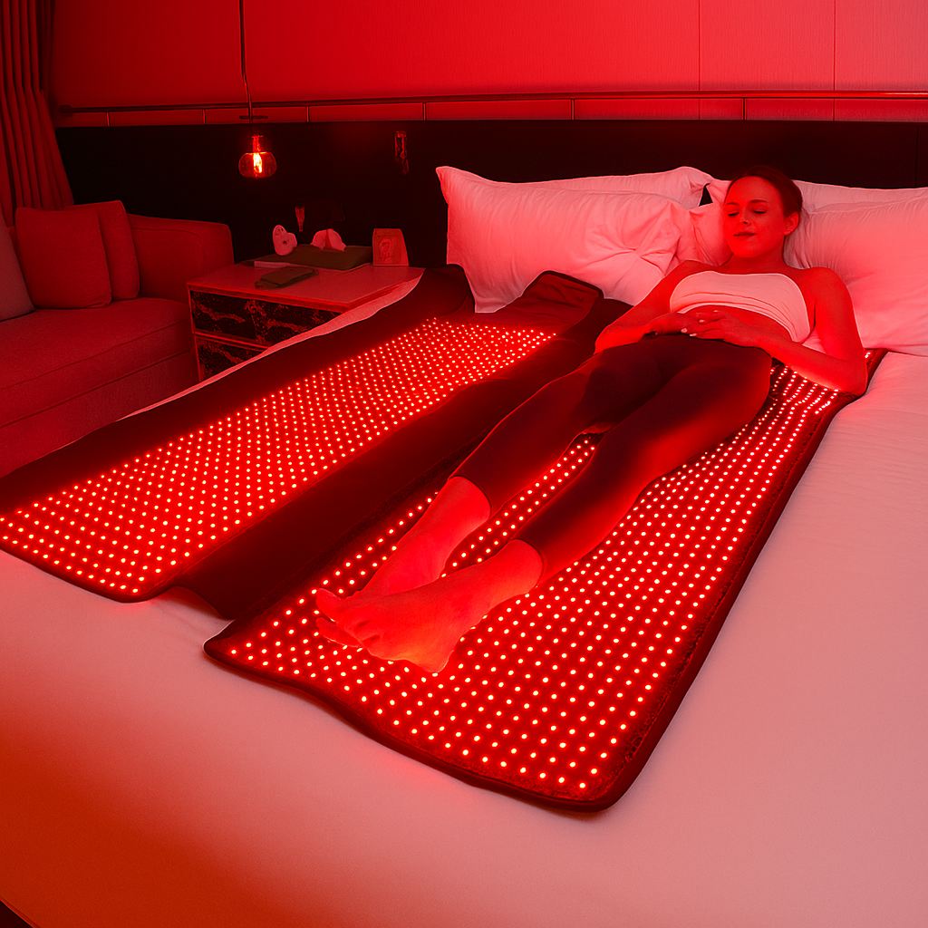 Tappetino per tutto il corpo con luce rossa dotato di 2320 LED a 660nm e 850nm