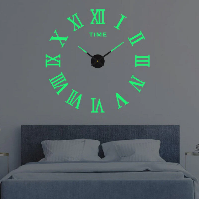Sleek Modern Wall Clock With 3D Numerals That Float