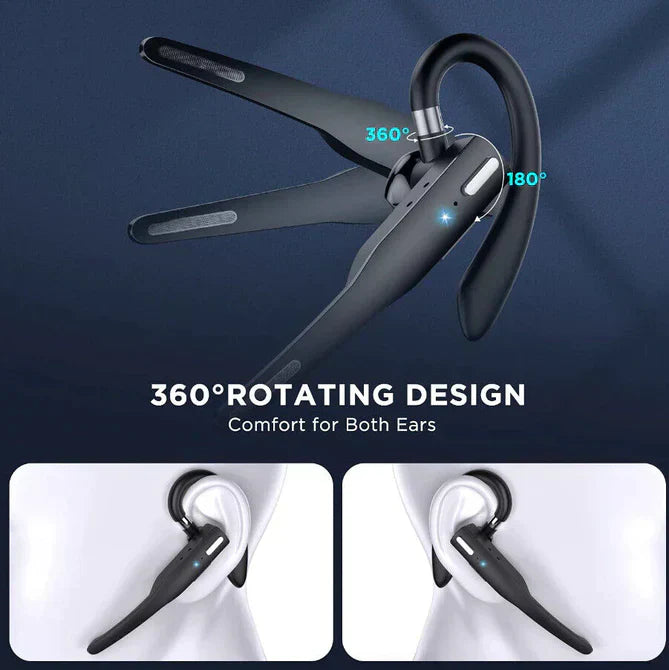Trucker Dual Microphone Wireless Bluetooth 5.1 Earphones And Headset For Calls