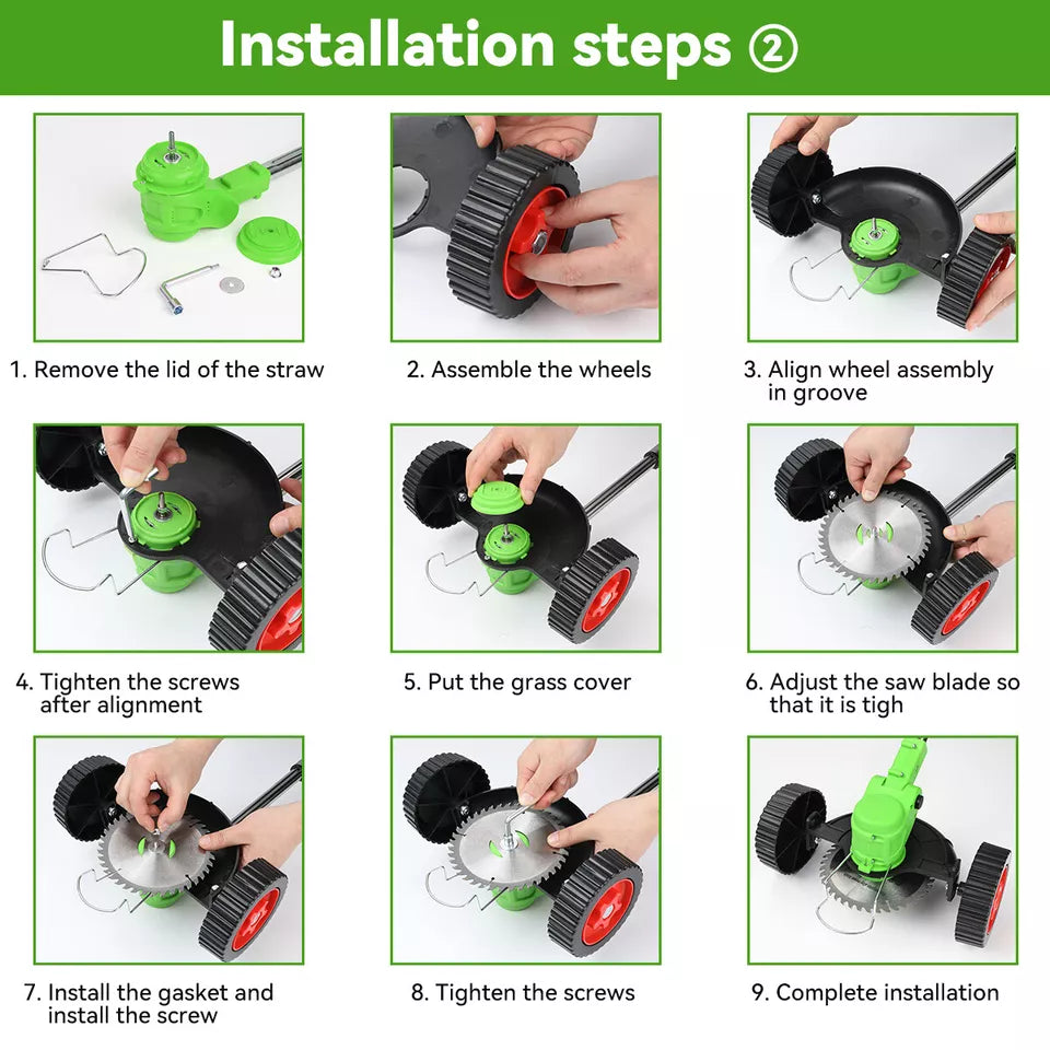 Cordless Weed Eater And Grass Trimmer For Lawn Care Battery Powered